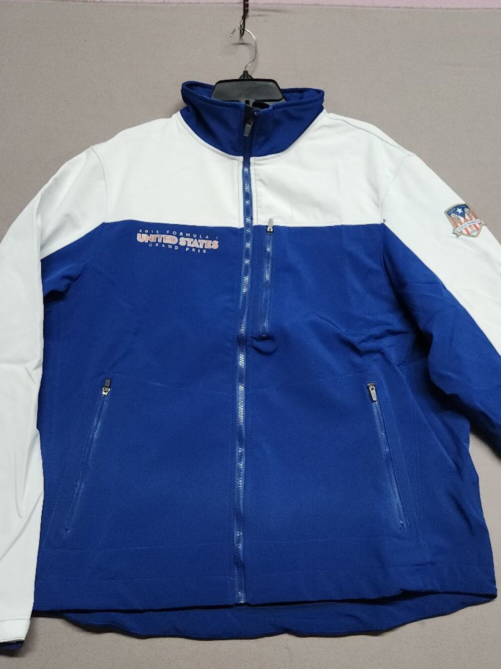 Formula 1 Crest Softshell Jacket Men’s Xl 312151-027 Navy Blue Grand Prix